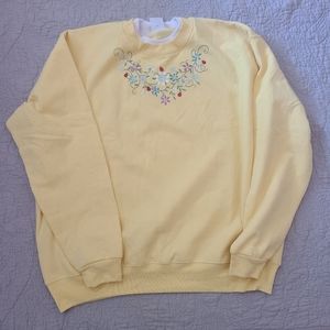 Topstitch Morning Star Crewneck Yellow Vintage